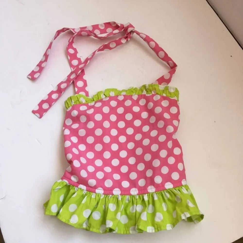 KELLY'S KIDS POLKA DOT TWO PIECE TANKINI SWIMSUIT‎